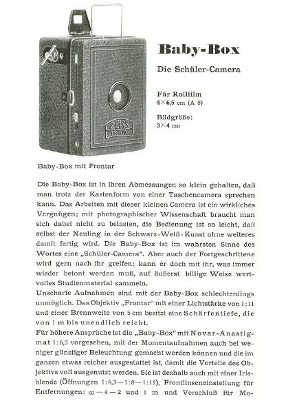 Photo-Analogue: Zeiss Ikon Box Tengor 54/18 - The Baby Box Tengor