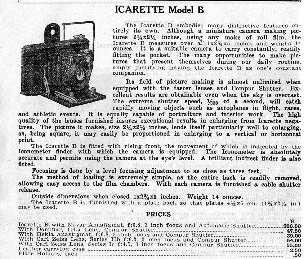 Publicidad Icarette 1925