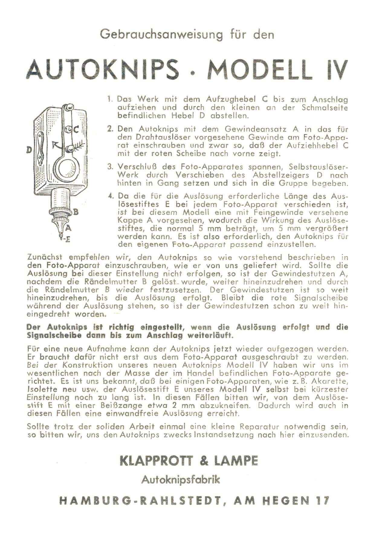 Manual Autoknips IV