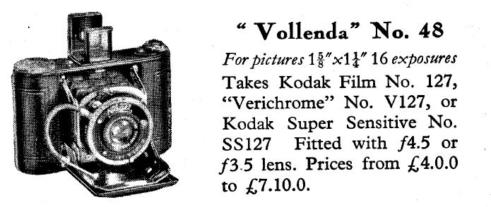 Publicidad Kodak Vollenda 1932
